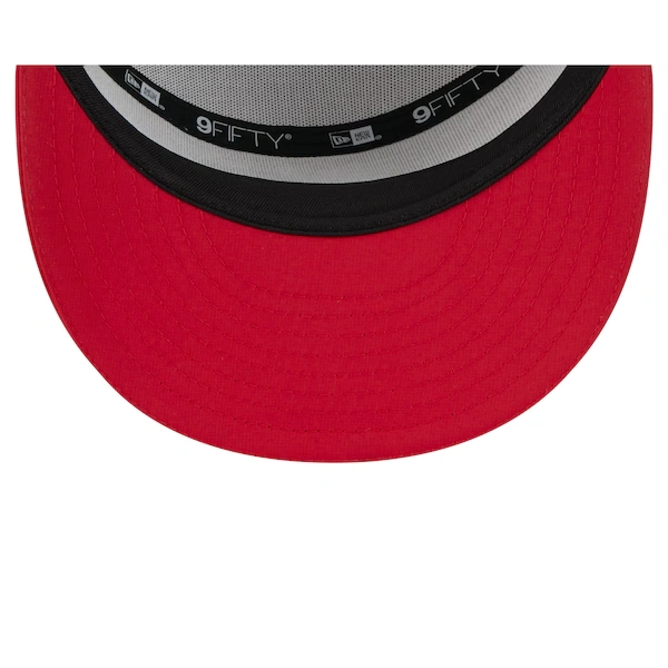 Men's New Era  White/Scarlet San Francisco 49ers 2025 NFL Training Camp Split Panel 9FIFTY Snapback Hat