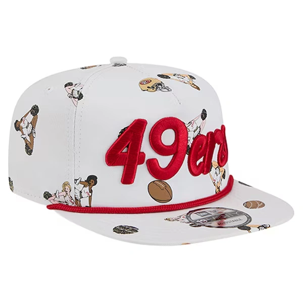 Men's New Era  White San Francisco 49ers Team Cheer 19TWENTY Snapback Hat