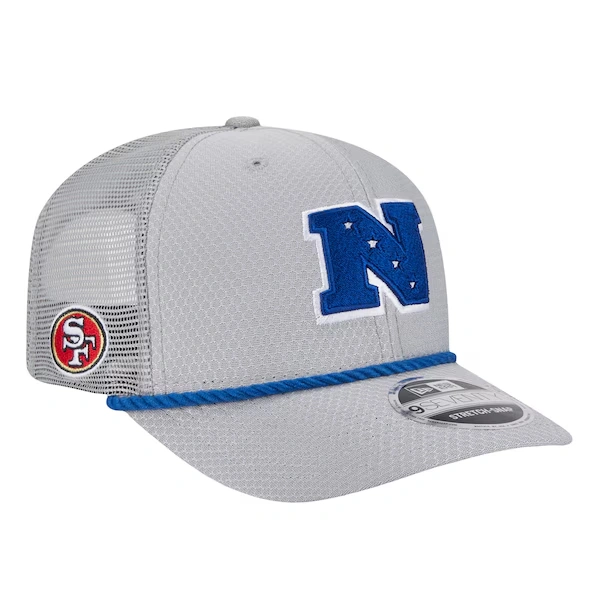 Men's New Era Gray San Francisco 49ers 2025 Pro Bowl 9SEVENTY Stretch-Snap Hat