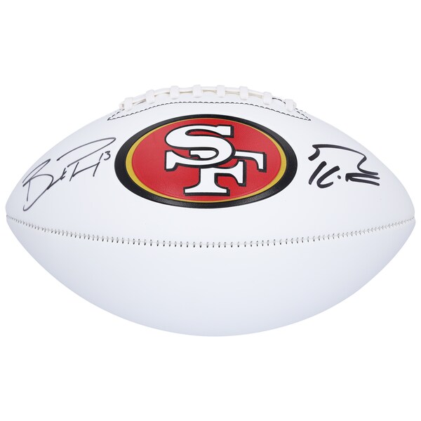 George Kittle & Brock Purdy San Francisco 49ers Autographed Franklin White Panel Football