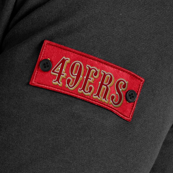 Men's J. Palmer Black San Francisco 49ers QB1 Full-Zip Sweatshirt
