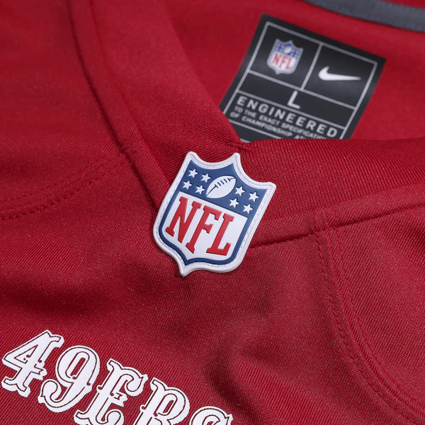 Men's Nike Ricky Pearsall  Scarlet San Francisco 49ers Team Game Jersey
