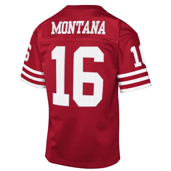 Youth Mitchell & Ness Joe Montana Scarlet San Francisco 49ers 1990 Throwback Fashion Jersey 4 Youth Mitchell & Ness Joe Montana Scarlet San Francisco 49ers 1990 Throwback Fashion Jersey