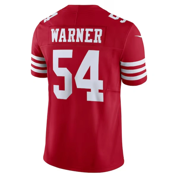 Men's Nike Fred Warner Scarlet San Francisco 49ers Vapor F.U.S.E. Limited Jersey
