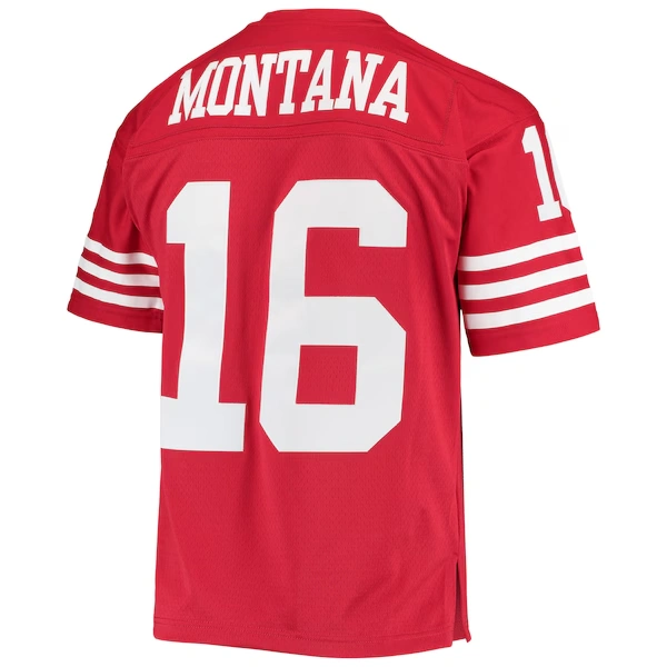 Men's Mitchell & Ness Joe Montana Scarlet San Francisco 49ers Legacy Replica Jersey 4 Men's Mitchell & Ness Joe Montana Scarlet San Francisco 49ers Legacy Replica Jersey