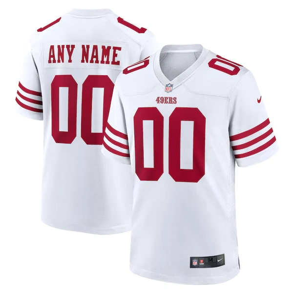 Men's Nike White San Francisco 49ers Game Custom Player Jersey