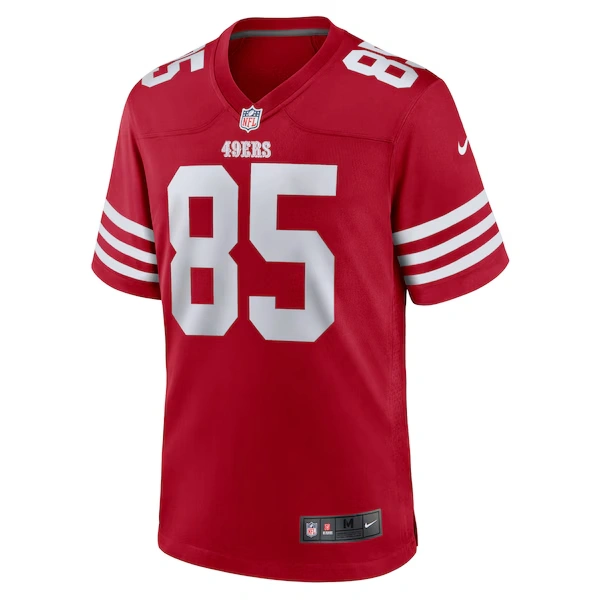 Men's Nike George Kittle Scarlet San Francisco 49ers Player Game Jersey