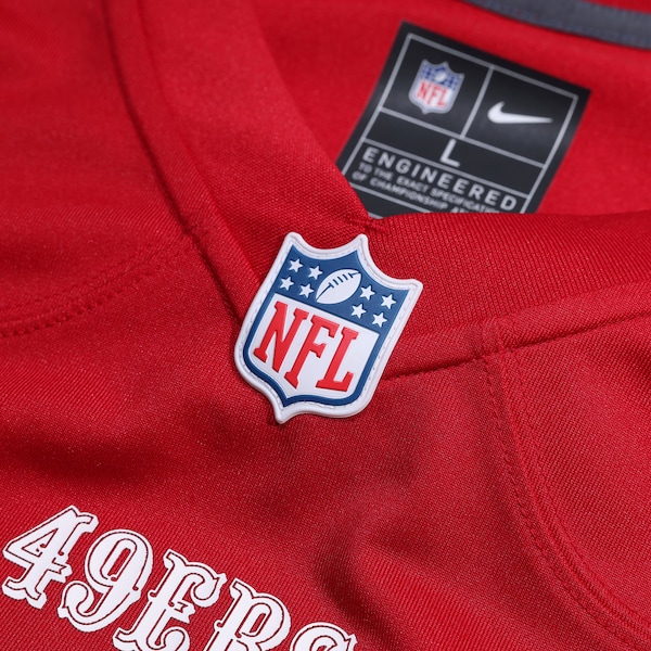 Men's Nike George Kittle Scarlet San Francisco 49ers Player Game Jersey