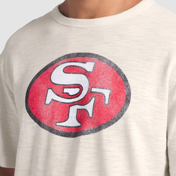 Men's Fanatics  Cream San Francisco 49ers Slub T-Shirt