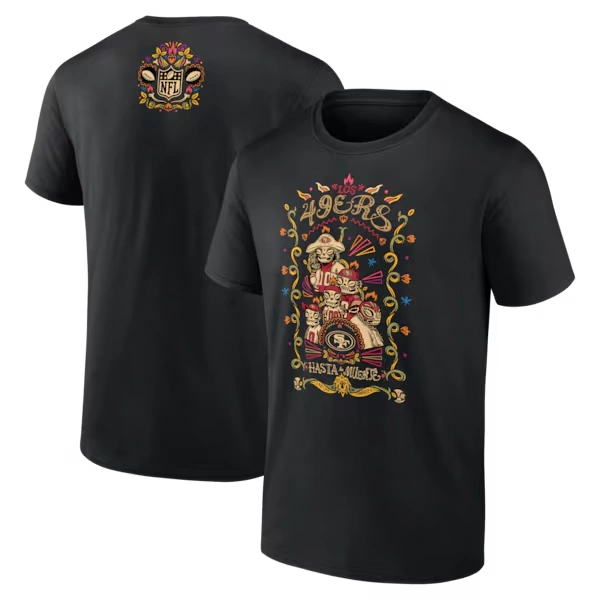 Men's Black San Francisco 49ers Hasta La Muerte Graphic T-Shirt