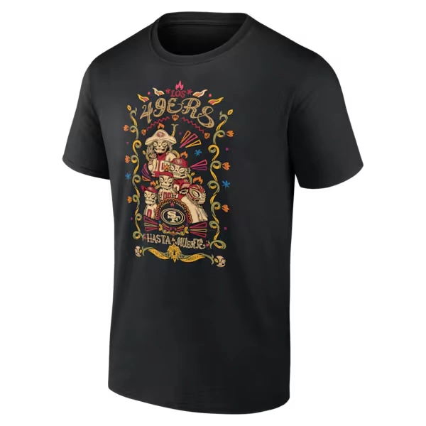 Men's Black San Francisco 49ers Hasta La Muerte Graphic T-Shirt
